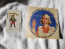 WW2-I Pay No More Than Top Legal Prices Paper Decal - G- condition picture