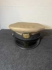 US Coast Guard NCO Khaki Combination Visor Cap picture