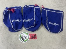 Lot Of 3 Crown Royal 9” Bags Blue Texas Mesquite No Star picture