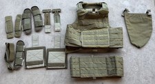 BAE RBAV Releasable Body Armor Vest Plate Carrier Vest Coyote Med W/inserts picture