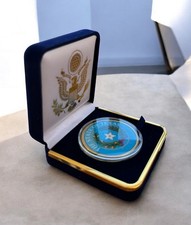Great State of Texas USA State Seal  Challenge Coin in Blue Velvet Case ·NEW· picture