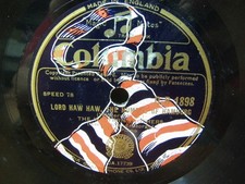 Western Brothers – Lord Haw Haw the Hamburg Humbug 1940 78rpm record Columbia D picture