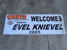 2005 Evel Knievel Worth Harley-Davidson North Original Vinyl Banner KC MO 33”x8’ picture