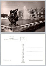 Vintage Real Photo Postcard Versailles Château Fountain RPPC France Paris picture