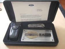 2002 FORD HARLEY DAVIDSON  F-150 SUPERCHARGED GIFT SET  PAPERWEIGHT KNIFE  BONUS picture