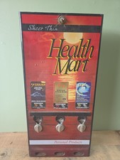 Vintage HEALTH MART 80s CONDOM NOVELTY VENDING MACHINE Wall Mounted picture