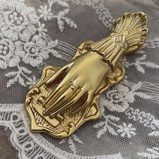 Lady'S Hand Shaped Metal Paper Clip Binder Clips Page Holder Vintage Bullet Junk picture