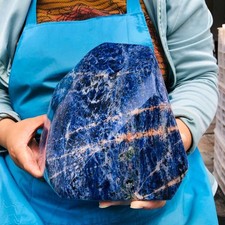13.35 LB Natural Large Polished Sodalite Freeform Blue Mineral Specimen 5896 picture