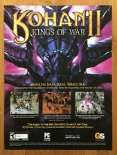 Kohan II 2 Kings of War PC 2004 Vintage Poster Ad Print Art Official Promo Rare picture