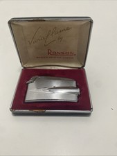 Vintage Ronson Varaflame Premier Butane Lighter w/ Original Case picture