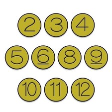 Craps Number Bonus Buttons - Set of 10 Lammers - Professional Casino Quality ATS picture