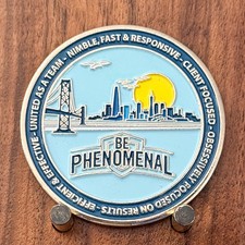 Allied Universal San Francisco Skyline Be Phenomenal Challenge Coin  1#40 picture