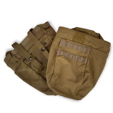 2 Pack, USMC Issue Coyote MOLLE Dump Pouch, Damaged picture