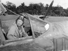 WWII B&W Photo Major Richard Bong P-38 Lightning Ace WW2 World War Two USAF/1074 picture