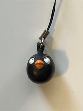 2012 Rovio Entertainment Ltd. Angry Birds Game Bomb Bird PVC Official Keychain picture