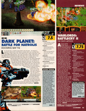 Game Informer Dark Planet Warlords Battlecry II PC Game Review Print 2001 picture