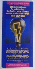 [Artificial intelligence] Borland Turbo Lightning announcement brochure, 1985. picture