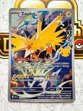 Zapdos 133/128 30th Celebrations Ultra Rare Full Art Holo Pokémon TCG 2026 picture