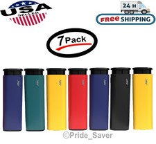 MK Refillable Butane Torch Lighters Assorted Pocket Cigarette Lighters (7 Pack) picture