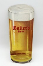 Vintage 40s Walter's Beer Eau Claire WI Advertising Cardboard Sign Display picture