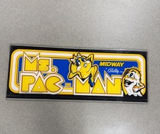Ms. Pac-Man Arcade Marquee Bally Midway. Original picture