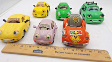 6 Chevron Cars Orange Convertible, Purple Car,  Others Good Shape picture