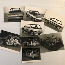 Vintage 1978 Pininfarina Fiat ECOS Concept Car Automobile Photo Lot of 7 picture