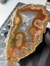 Gorgeous Laguna Agate Excellent Banding Quartz Tubes 1.1lb picture