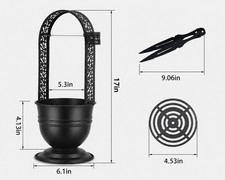 17in Hookah Charcoal Basket Holder with Tong picture