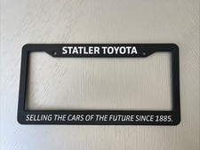 STATLER TOYOTA Limited Edition 2015 Back to the Future License Plate Frame BTTF picture