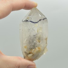 Fluid Inclusion Enhydro Raw Quartz Point with moving bubble - 108 grams - 1 Coun picture