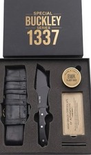 HSK Buckley Series Tracker Knife Black Handle Sheath D2 Steel With Gift Box picture