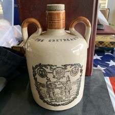 Vintage Collectible The Greybeard Jug Scotch Whisky Scotland Stoneware 7