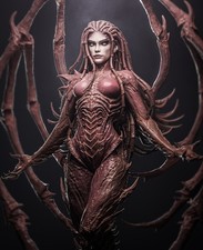 Painted Sarah Kerrigan Statue 1/4 Starcraft Figure picture