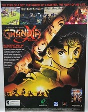 2002 Grandia Sony Playstation 2 PS2 Original Print Ad Poster Promo Art picture