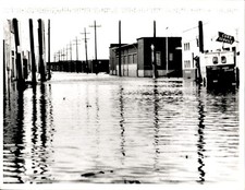 LD261 1969 Wire Photo HIGH TIDES FLOOD MOBILE ALABAMA DURING HURRICANE CAMILLE picture