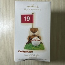 2009 Hallmark Caddyshack Teed-Off Gopher Keepsake Christmas Ornament NIB picture