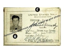 John F Kennedy Navy ID Card PHOTO 4x6 Photo Reprint US NAVY JFK World War II picture