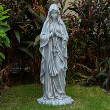Virgin Mary Praying Statue 31.49 Inch Tall Outdoor Garden Religious Garden Outdo picture