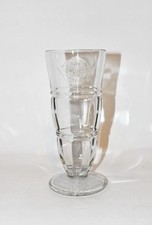 Steak 'n Shake Embossed Milkshake Sundae Glasses 8.5