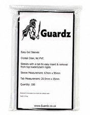 Guardz 1000 x Easy Out Pull Tab Trading Card Sleeves picture