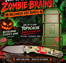 Bestechman Cicada's Wing 194/200  Zombie plus #004 Tanto Stainless Alum Liner picture