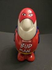 Vintage 1989 Budweiser Bud Man Beer Stein CS100 Ceramarte Brazil Lidded Mug VTG picture