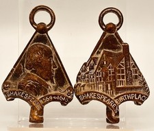 Shakespeare Birthplace Cast Metal Wall Sign Plaques Stratford England Souvenir picture
