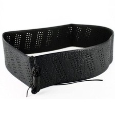 Generic Black Laceon Steering Wheel Cover Grip Classic Stretch Accessory Auto Ve picture