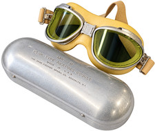 USMC/US NAVY MKII AVIATOR FLYING GOGGLES W/CASE picture