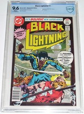 Black Lightning #1 from 1977 CBCS 9.6 1st appearance & origin of Black Lightning picture