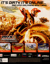 Activision MTX Mototrax 2004 Magazine Ad PlayStation 2 Xbox Dirtbike Game Print picture