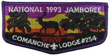 Comanche Lodge 254 Ouachita Valley LA 1993 Jamboree Flap PUR Bdr (2D1175) picture