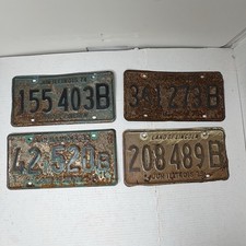 VTG 1974 1975 1978 1983 Illinois License Plate Lot 4 Land of Lincoln Tags picture